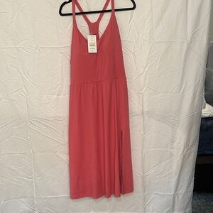 HALARA Coral Sleeveless Dress